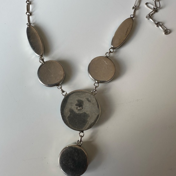 Sterling Silver Turquoise Necklace - Picture 2 of 2